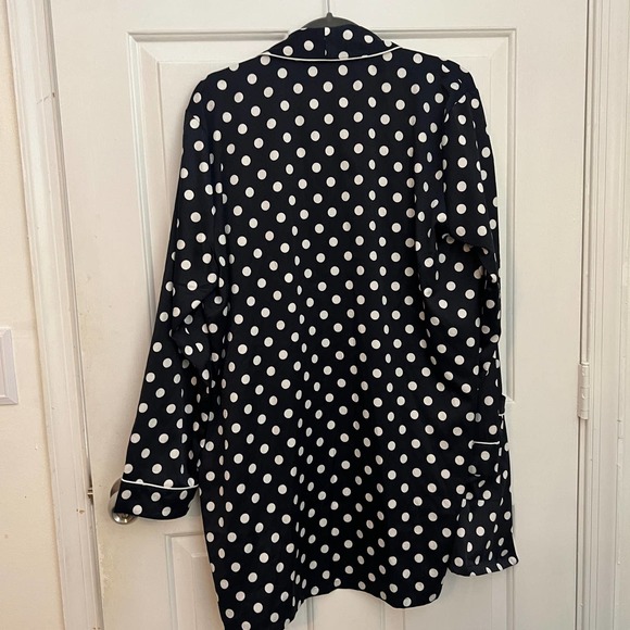 Polka dot silky pajamas from something navy size large - Picture 6 of 6